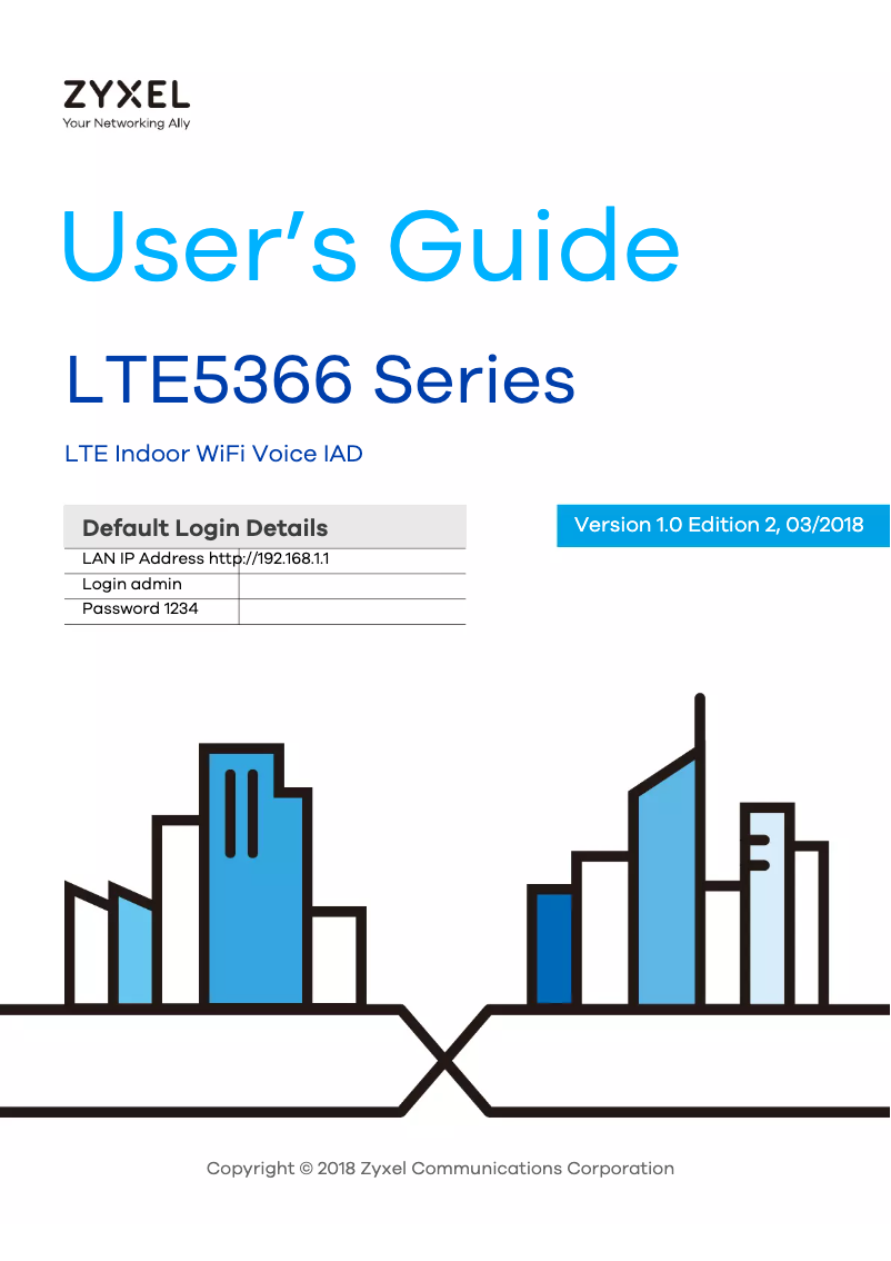 Page 1 de la notice Manuel utilisateur ZyXEL LTE5366-M608