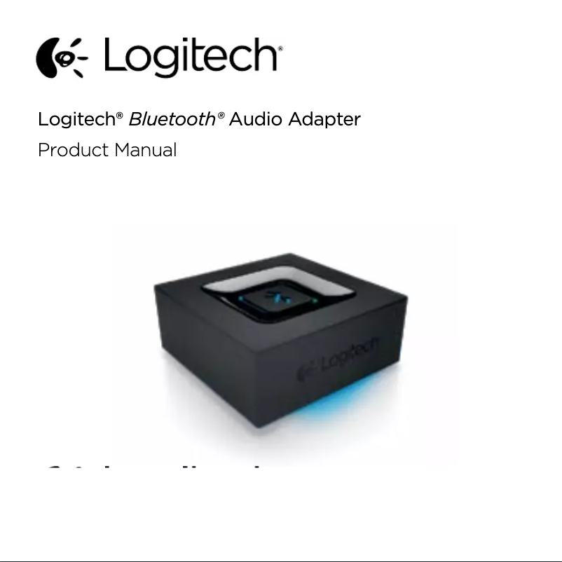 Image de la première page du manuel de l'appareil Bluetooth Audio Adapter