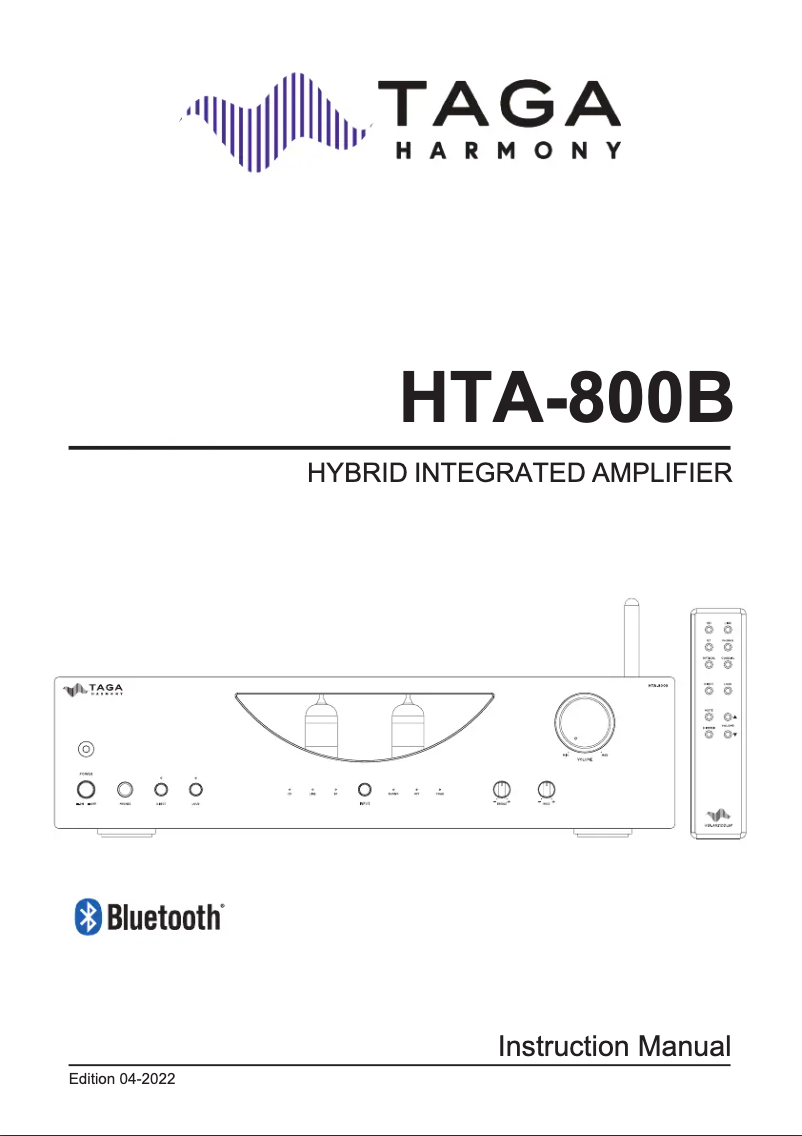 Page 1 de la notice Manuel utilisateur Taga Harmony HTA-800B