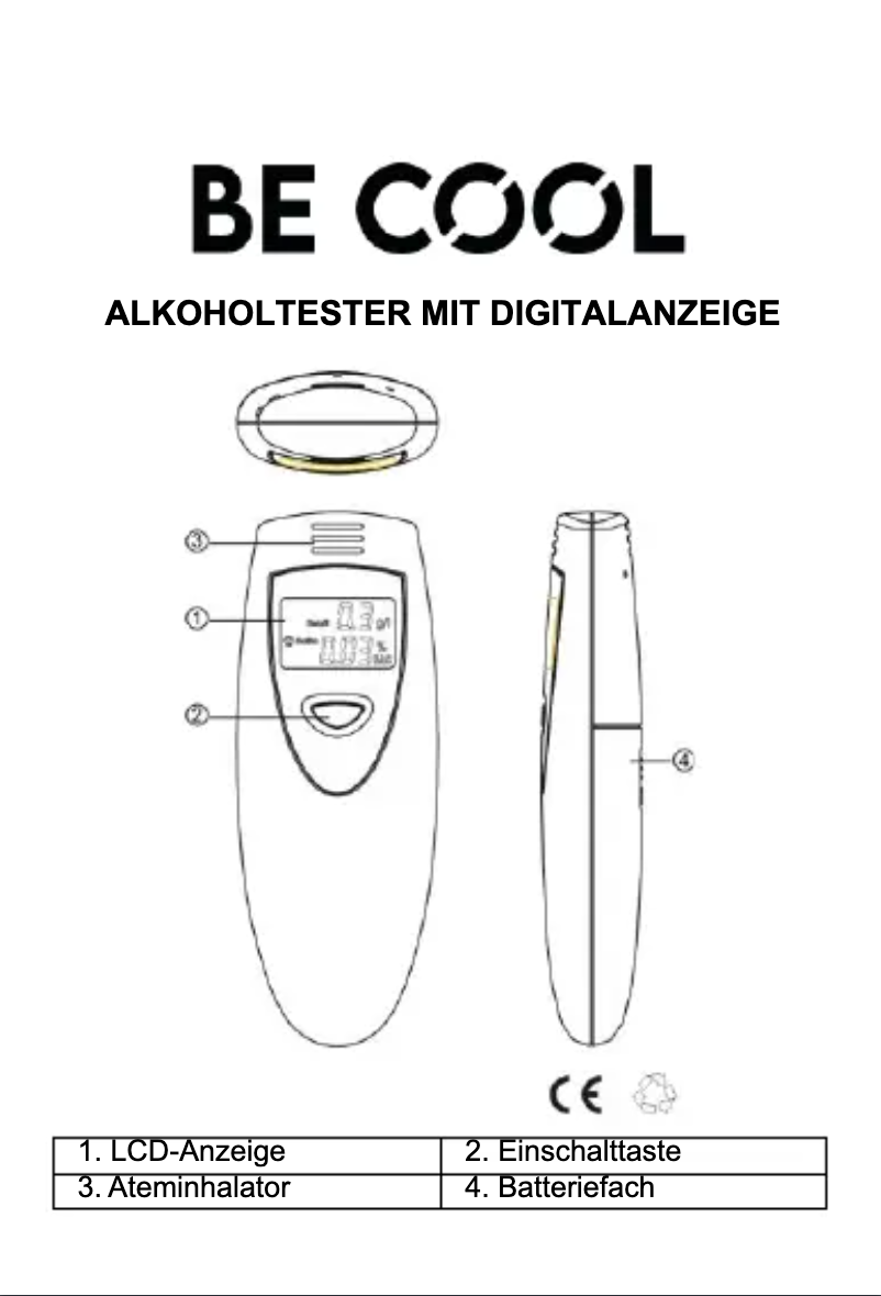 Image de la première page du manuel de l'appareil BCALKT2023