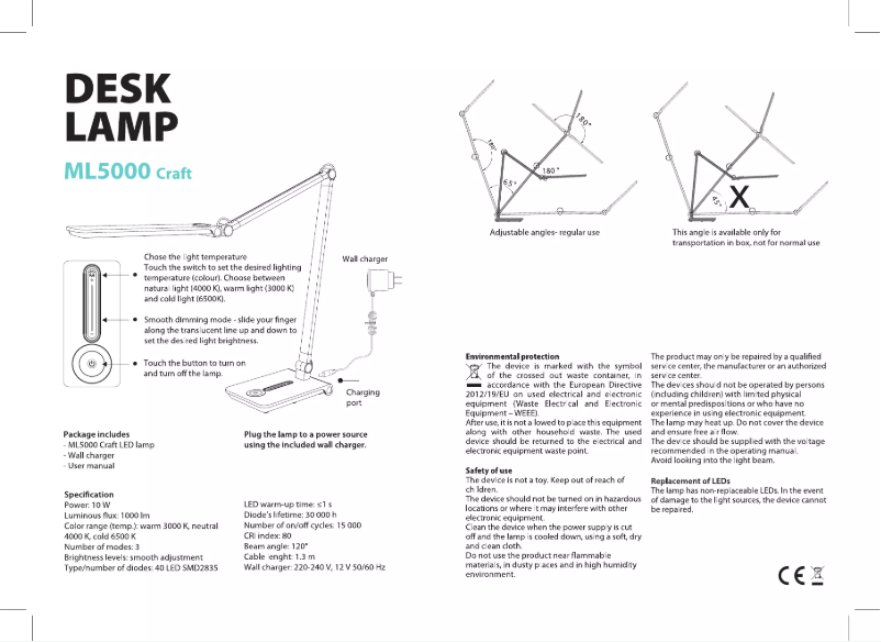 Page 1 de la notice Manuel utilisateur MaxCom ML5000 Craft