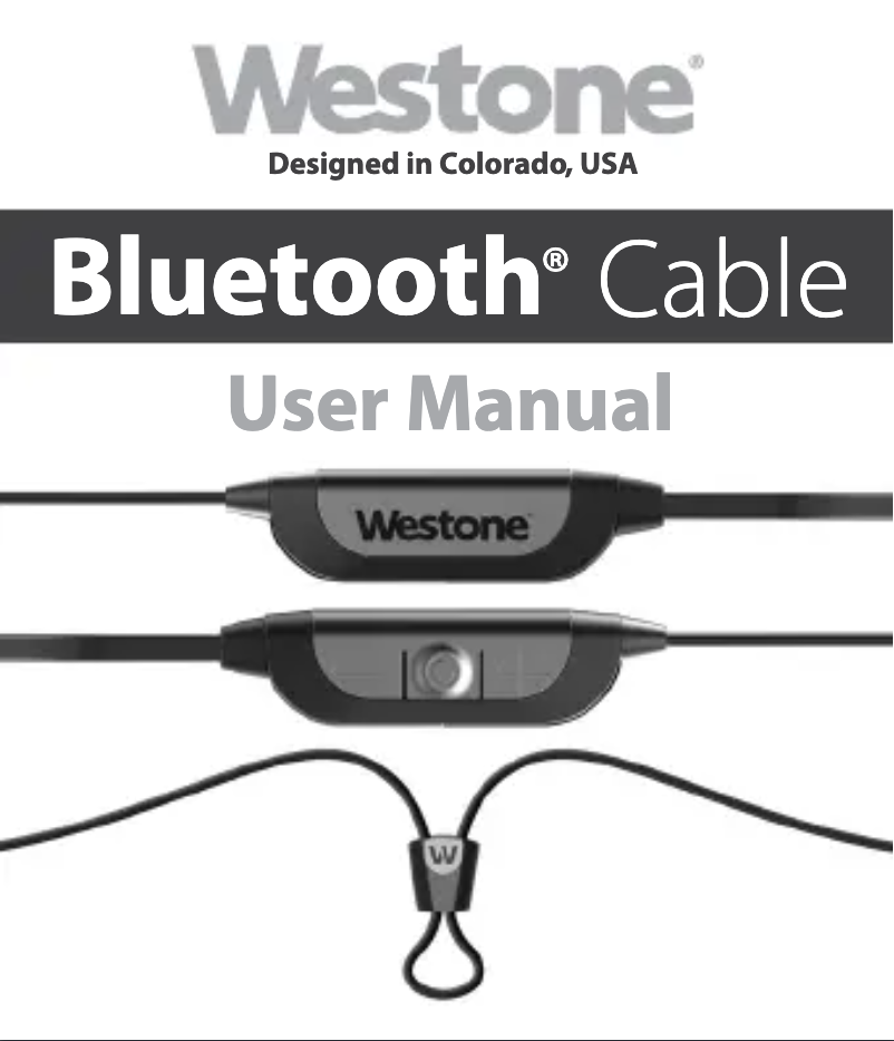 Page n°1 - Manuel utilisateur Westone B30