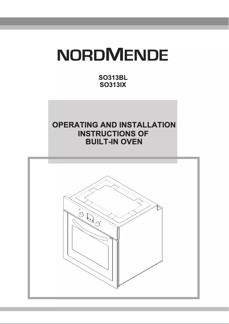 Page n°1 - Manuel utilisateur Nordmende SO313BL
