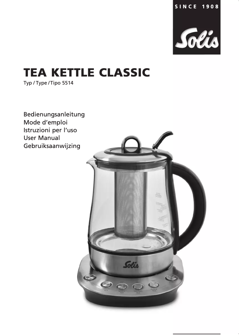 Image de la première page du manuel de l'appareil Classic 5514