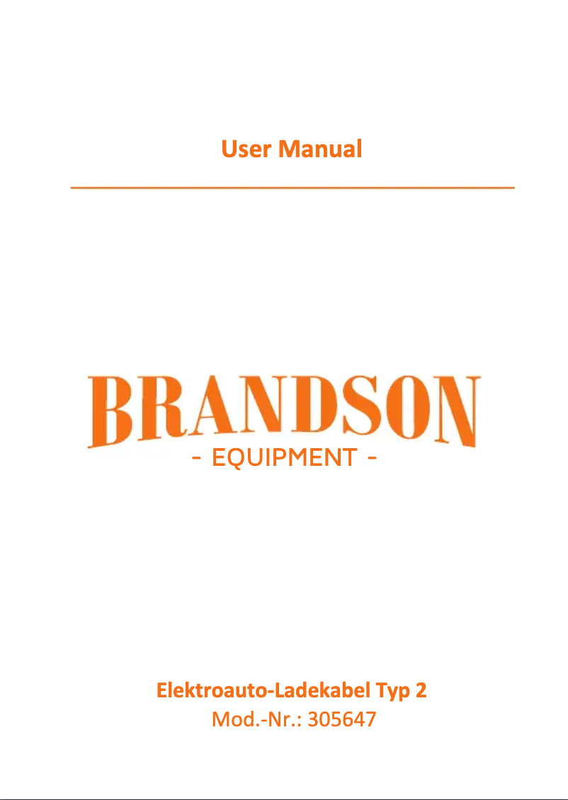 Page 1 de la notice Manuel utilisateur Brandson 305647