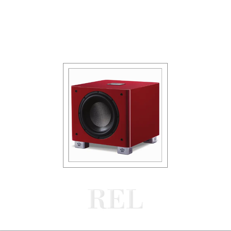Page n°1 - Manuel utilisateur REL Acoustics T/9x SE