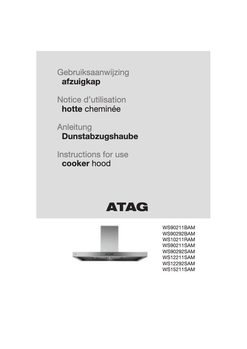 Page n°1 - Mode d'emploi Atag WS90211SAM