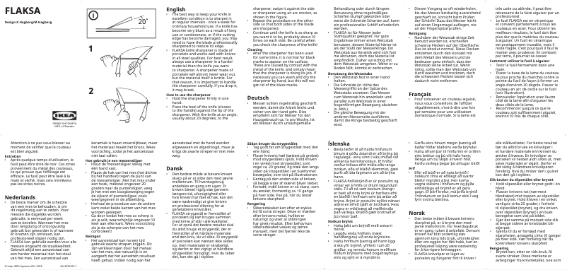Image de la première page du manuel de l'appareil FLAKSA 301.670.03
