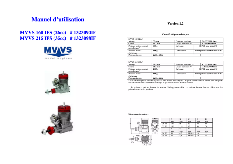 Página 1 del manual Manual de usuario MVVS 26 IFS