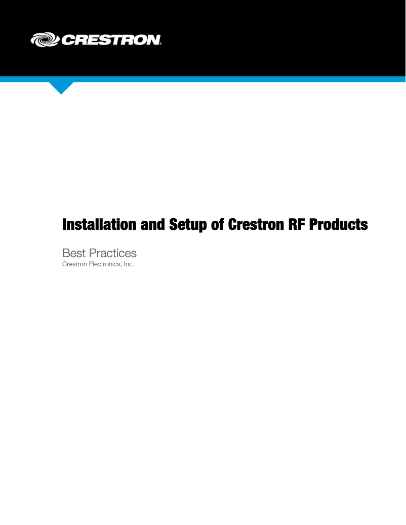 Page 1 de la notice Manuel utilisateur Crestron INET-IOEX-RYIO