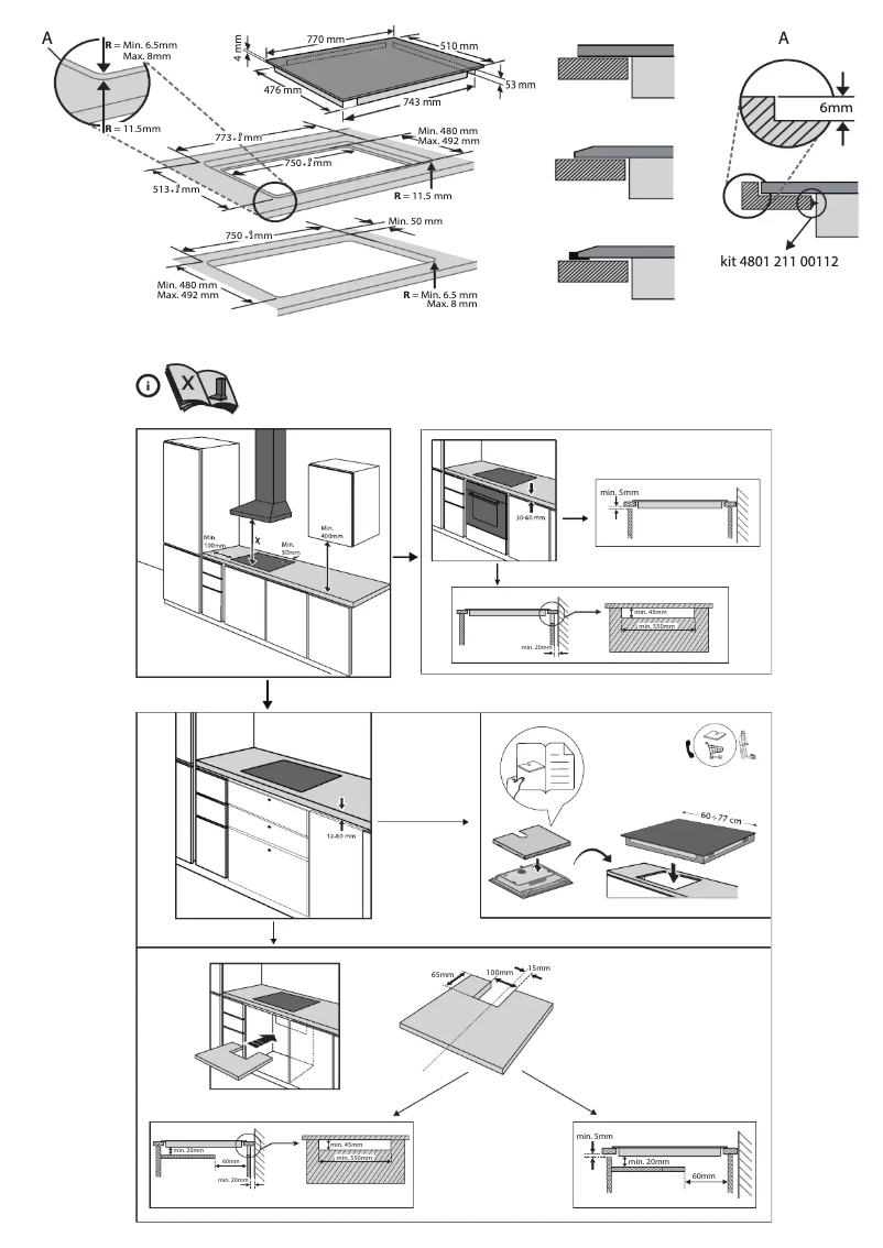 Page 1 de la notice Guide d'installation Bauknecht CTAC 8780AFS AL