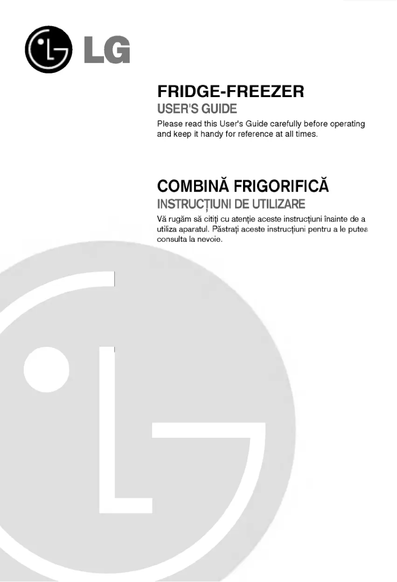 Page 1 de la notice Manuel utilisateur LG GR-409GPA