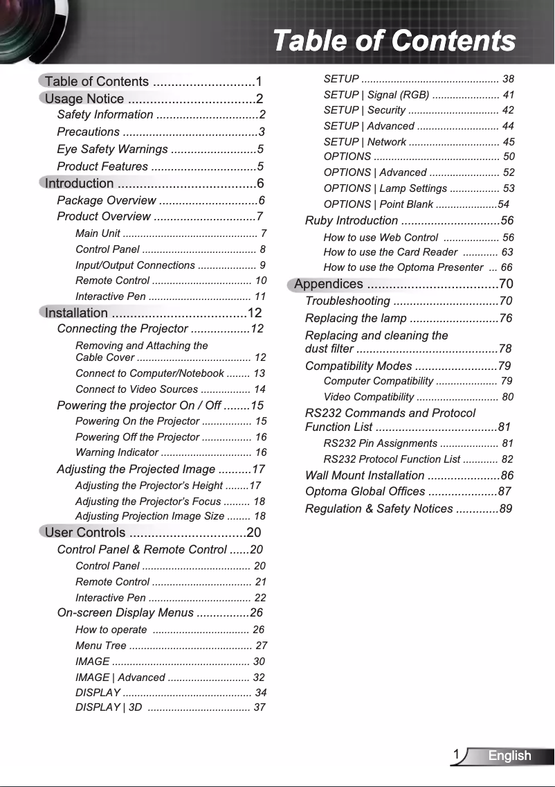 Image de la première page du manuel de l'appareil EW695UT