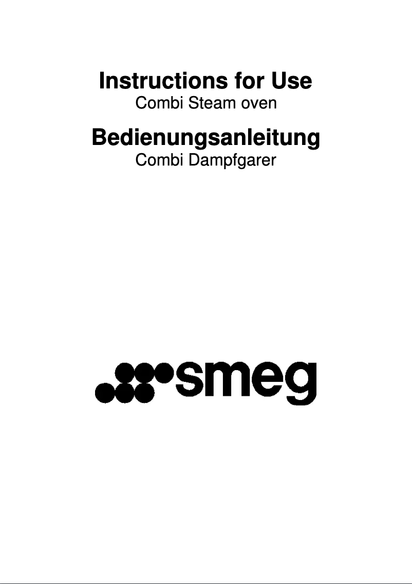 Page n°1 - Manuel utilisateur Smeg SCA45VCB2