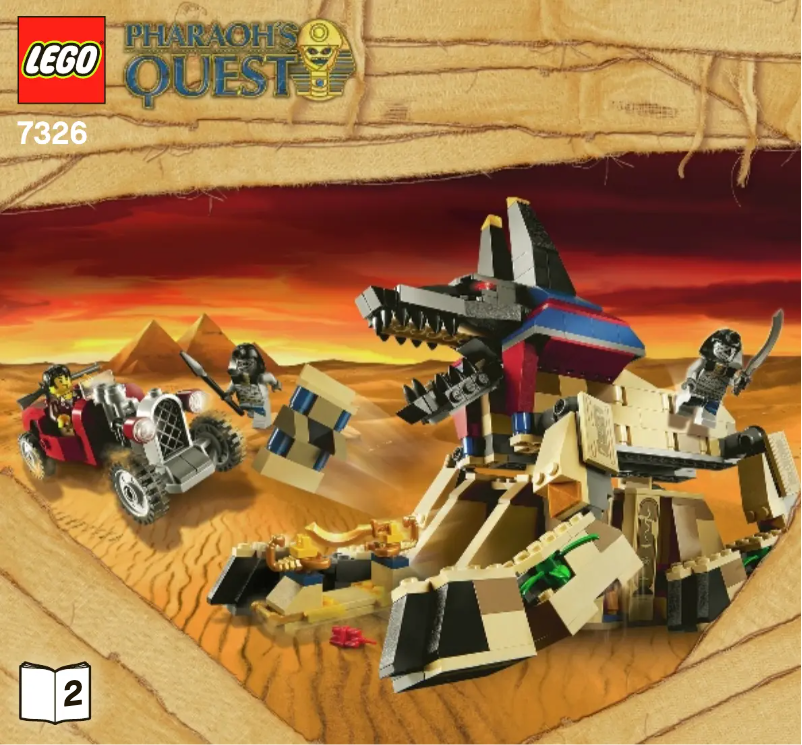 Page 1 de la notice Manuel utilisateur Lego Pharaohs Quest 7326