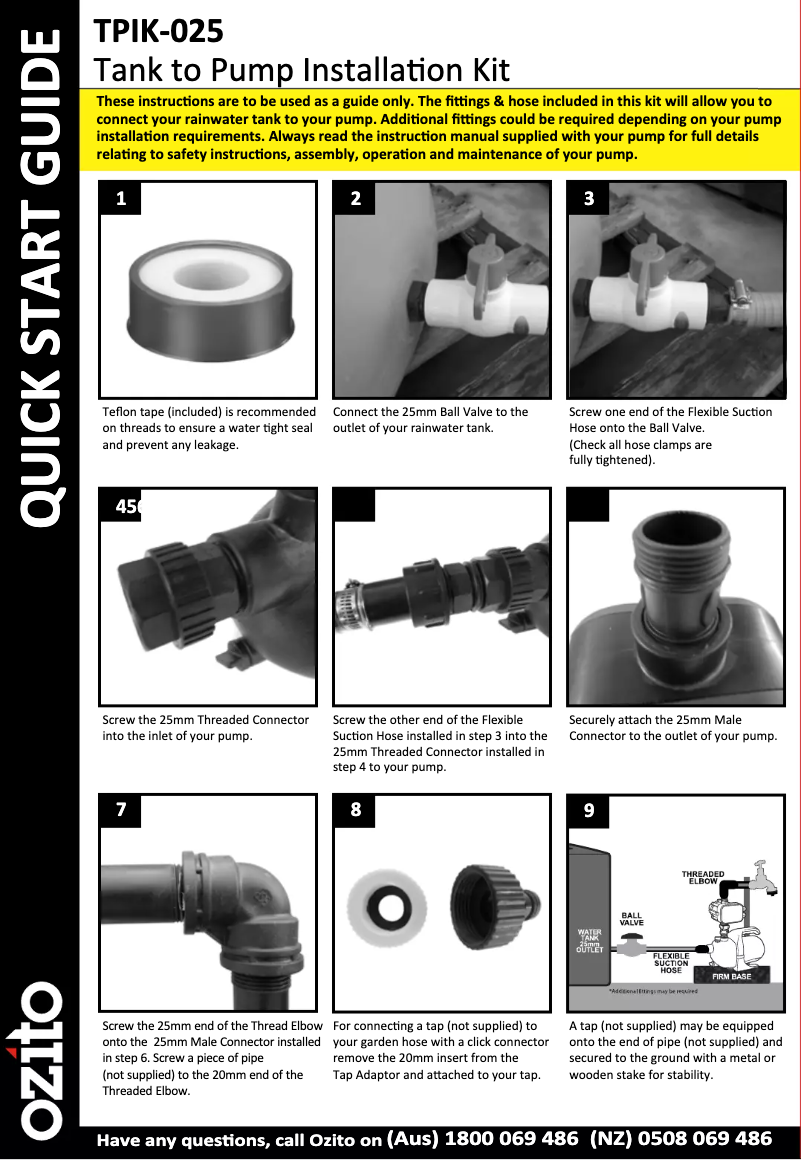 Página 1 del manual Manual de usuario Ozito TPIK-025