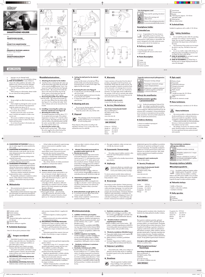 Page n°1 - Manuel utilisateur Ultimate Speed IAN 292254