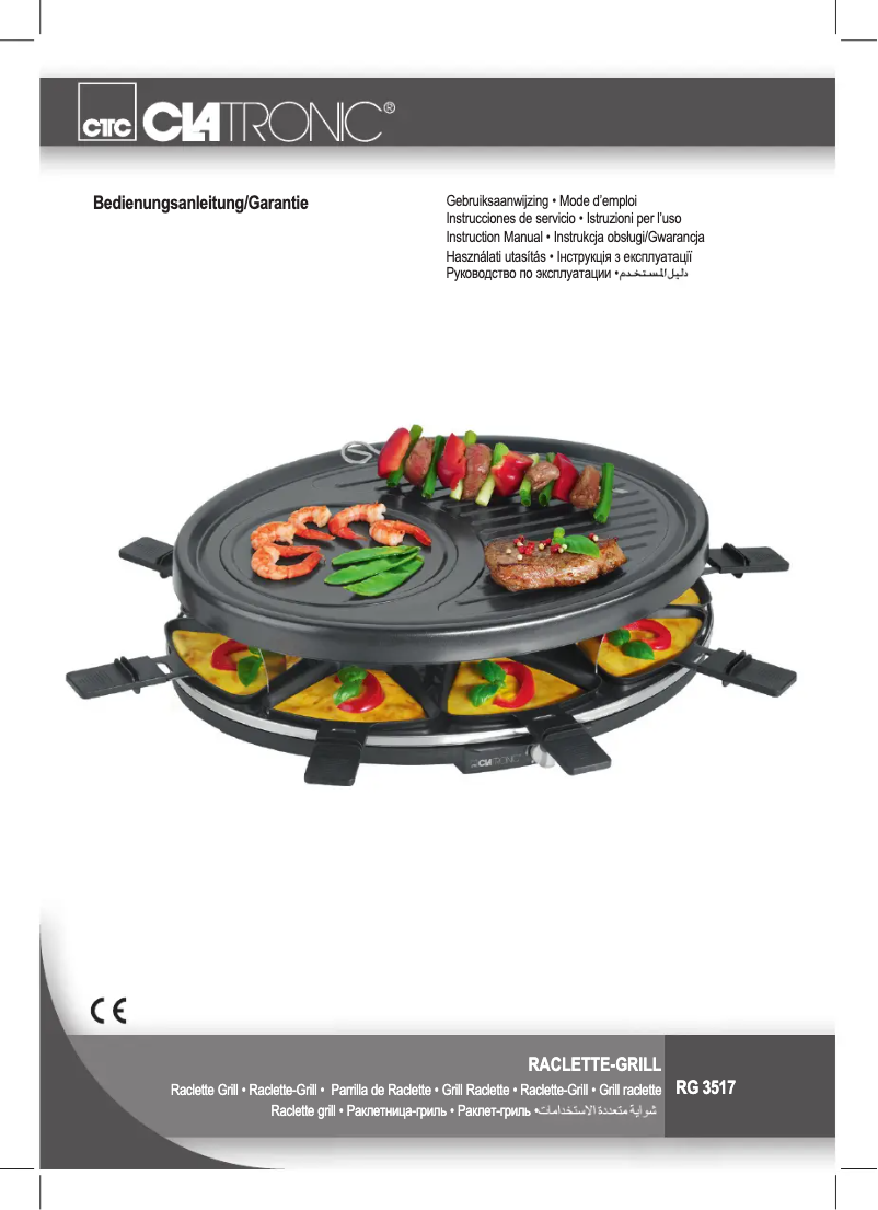 Page 1 de la notice Manuel utilisateur Clatronic RG 3517