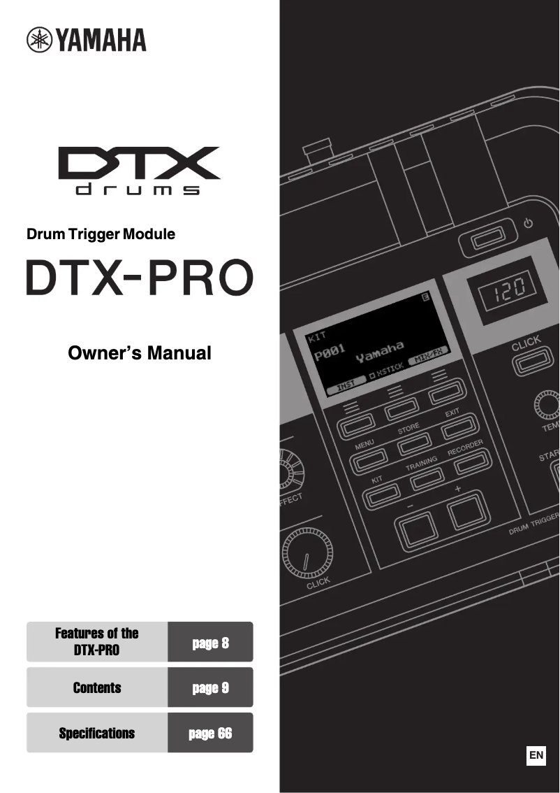 Page 1 de la notice Manuel utilisateur Yamaha DTX6K2-X