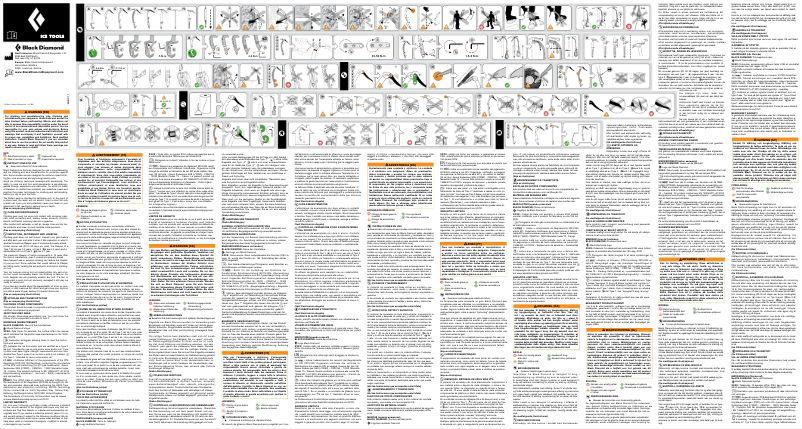 Image de la première page du manuel de l'appareil Swift Ice Axe