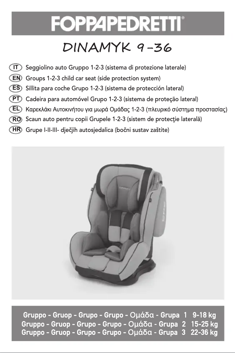 Page 1 de la notice Manuel utilisateur Foppapedretti Dinamyk 9-36