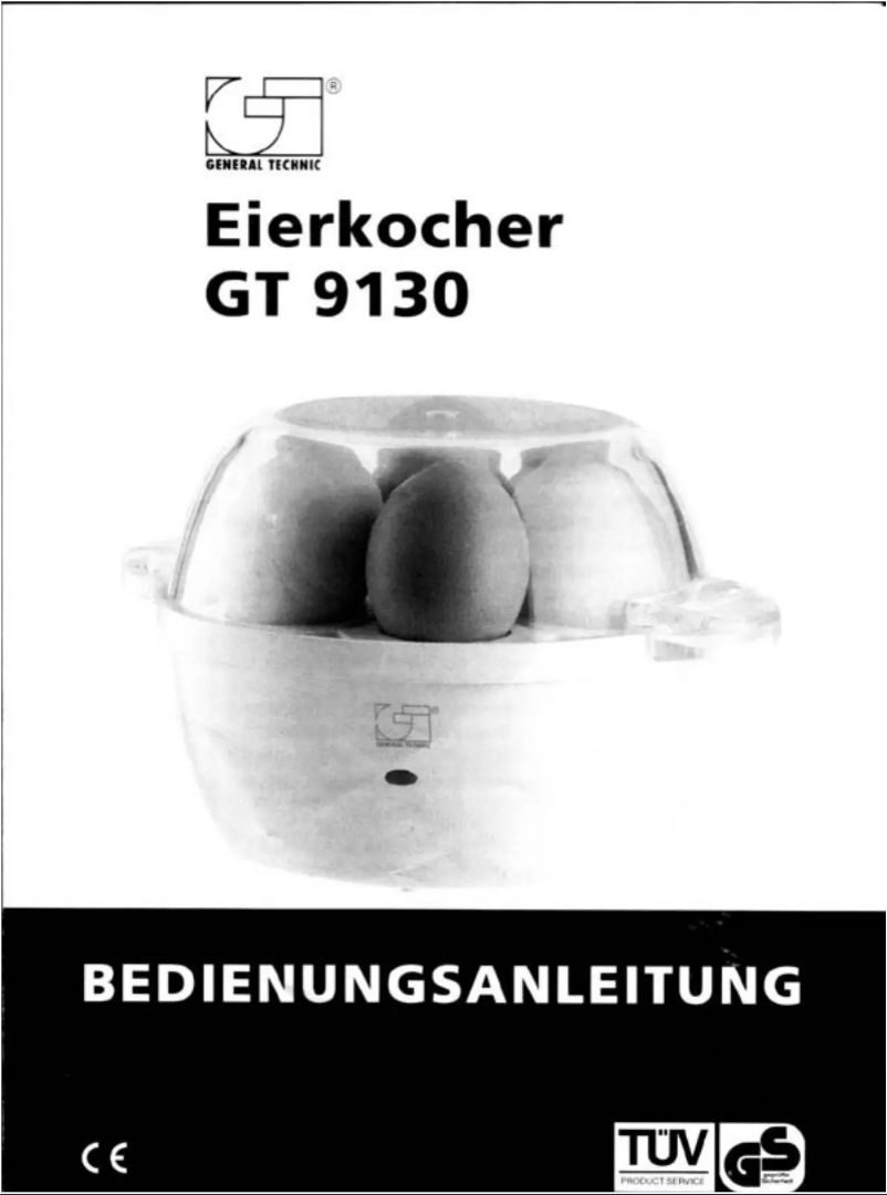 Image de la première page du manuel de l'appareil GT 9130