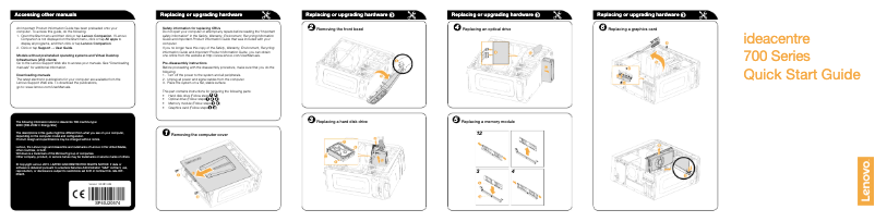 Image de la première page du manuel de l'appareil IdeaCentre 700-
