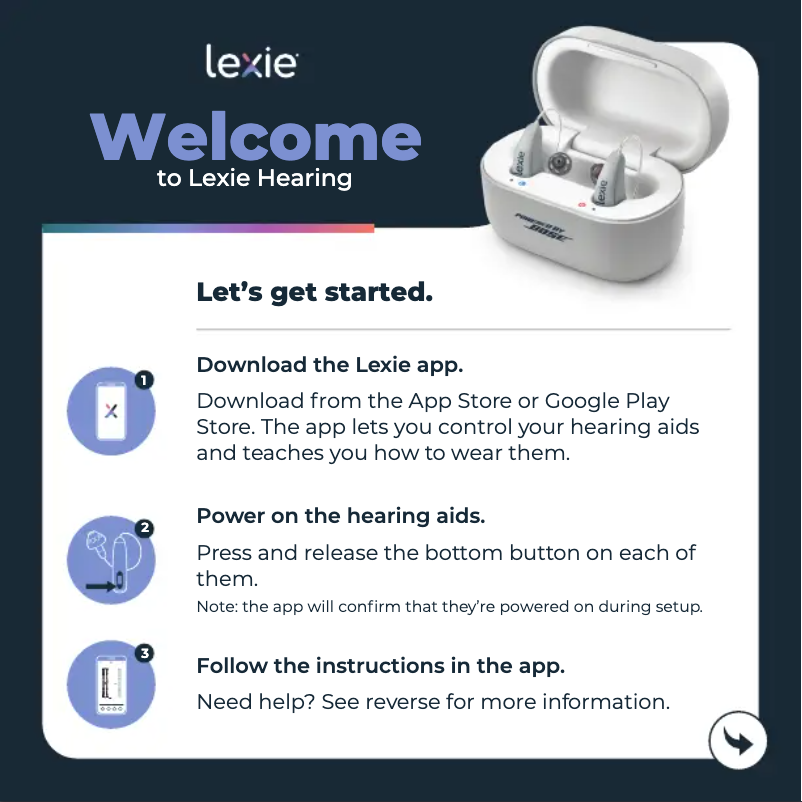 Page 1 de la notice Guide de démarrage rapide Lexie B2