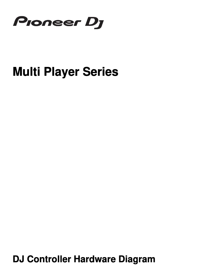 Page 1 de la notice Fiche technique Pioneer XDJ-1000MK2