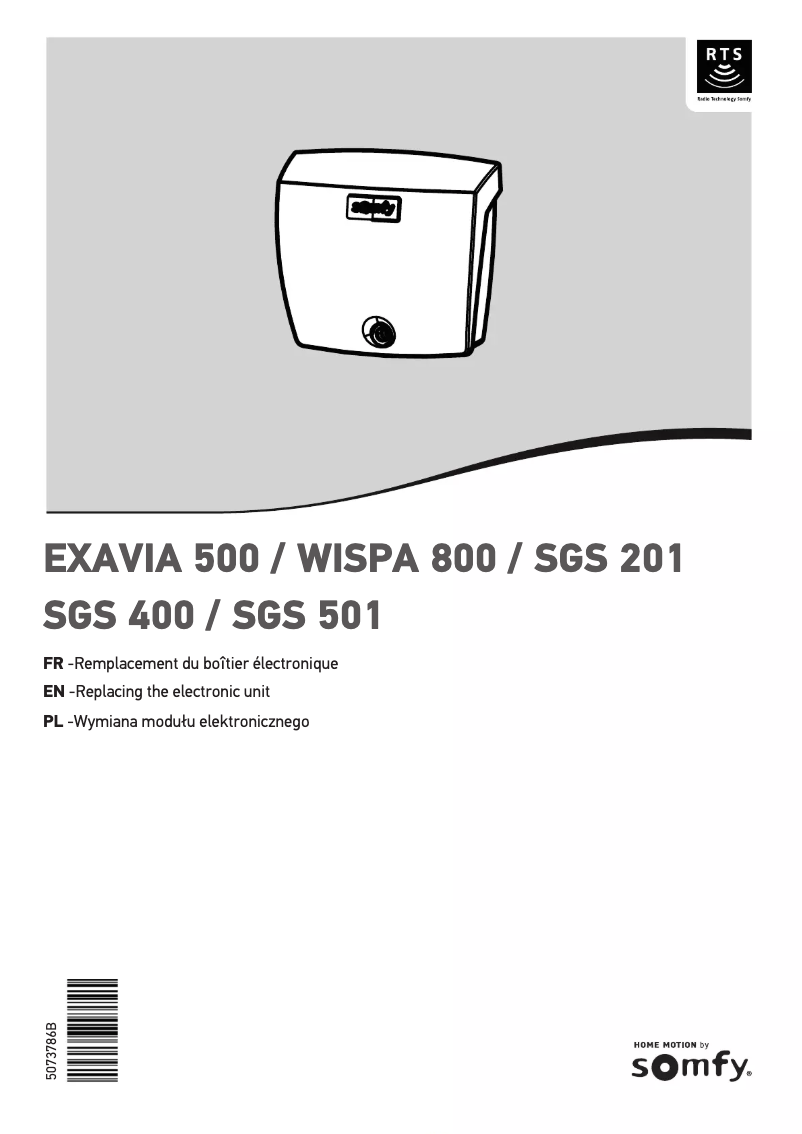 Image de la première page du manuel de l'appareil Exavia 500