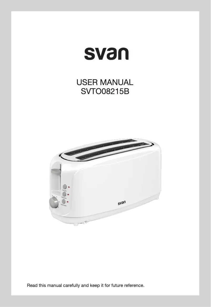 Page 1 de la notice Manuel utilisateur SVAN SVTO08215B