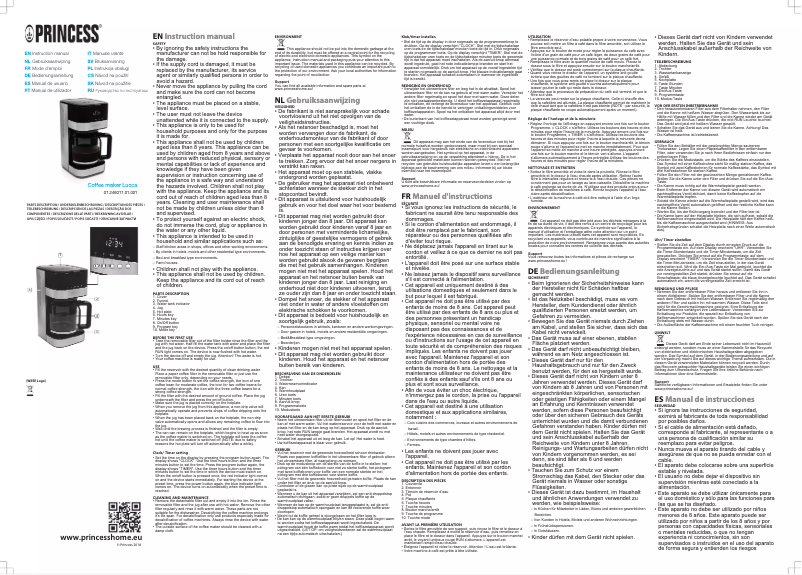 Page 1 de la notice Manuel utilisateur Princess Lucca 246011