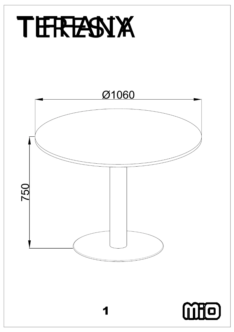 Page 1 de la notice Manuel utilisateur Mio Tiffany