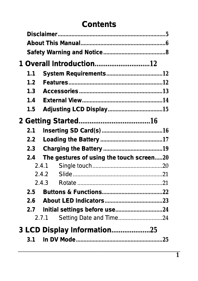 Imagen de la primera página del manual del dispositivo AHD H500