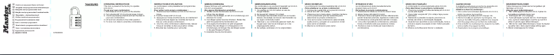 Page n°1 - Manuel utilisateur Master Lock 7640EURD