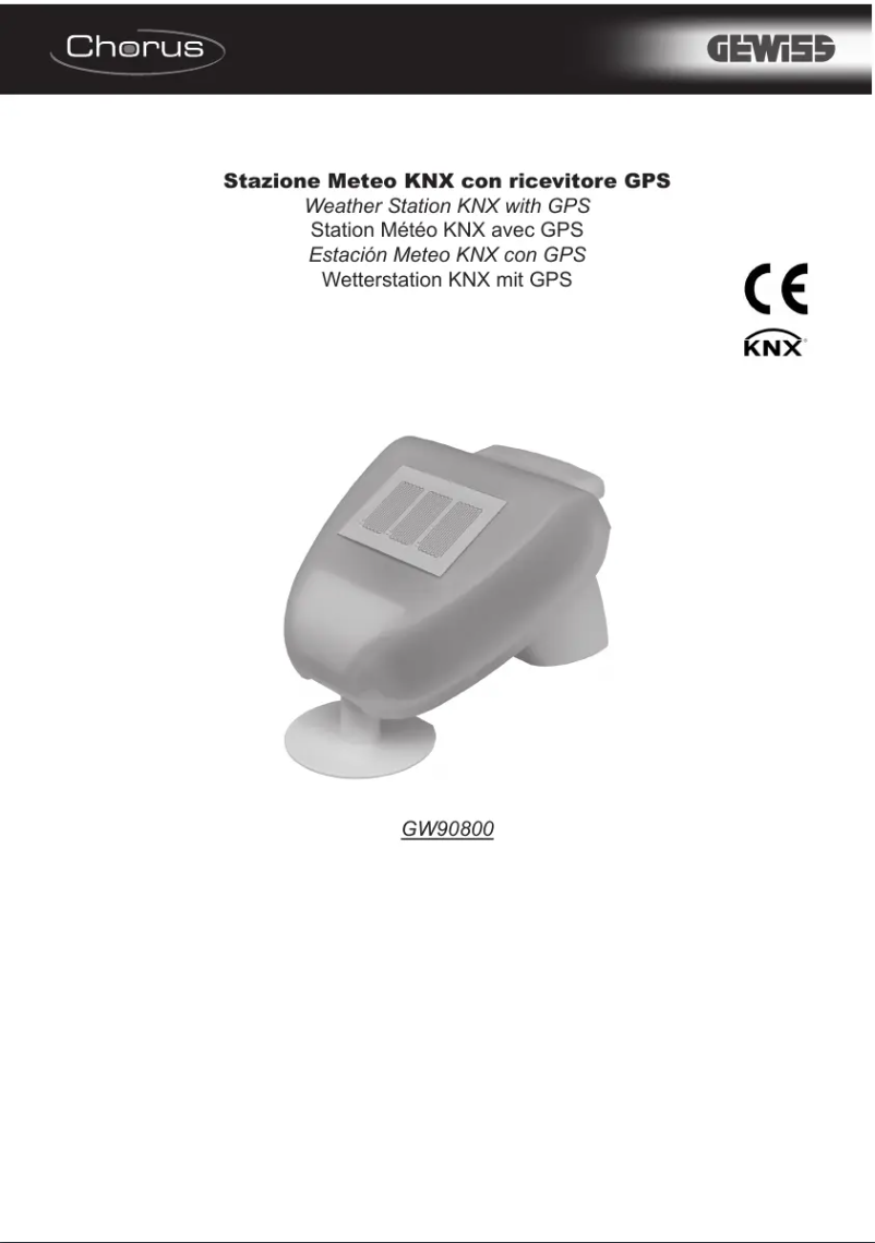 Page 1 de la notice Manuel utilisateur Gewiss GW90800