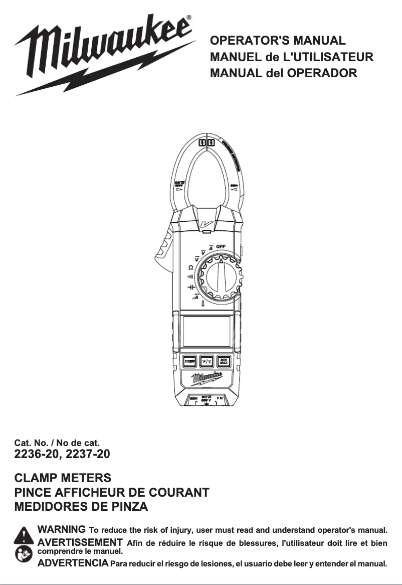 Image de la première page du manuel de l'appareil 2237-20