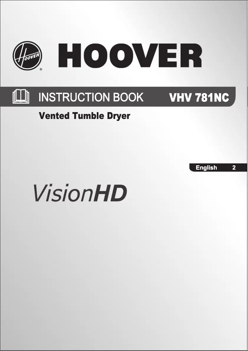 Page 1 de la notice Manuel utilisateur Hoover VHV 781NC-80