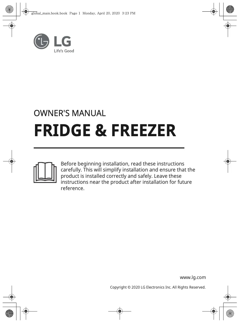 Page 1 de la notice Manuel utilisateur LG GC-H502HBHZ