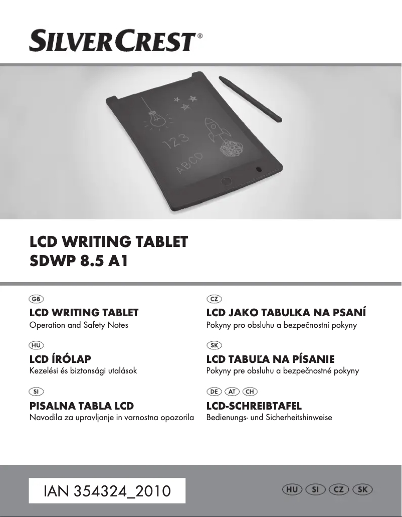 Image de la première page du manuel de l'appareil SDWP 8.5 A1