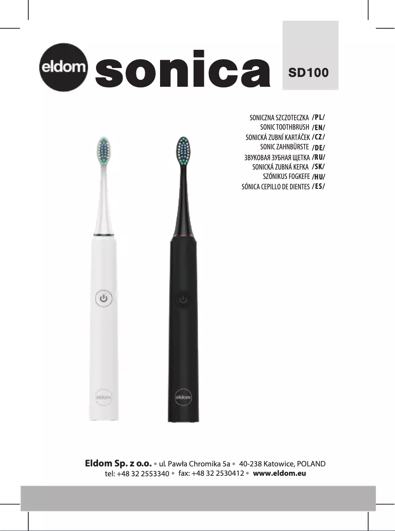 Page 1 de la notice Manuel utilisateur Eldom Sonica SD100