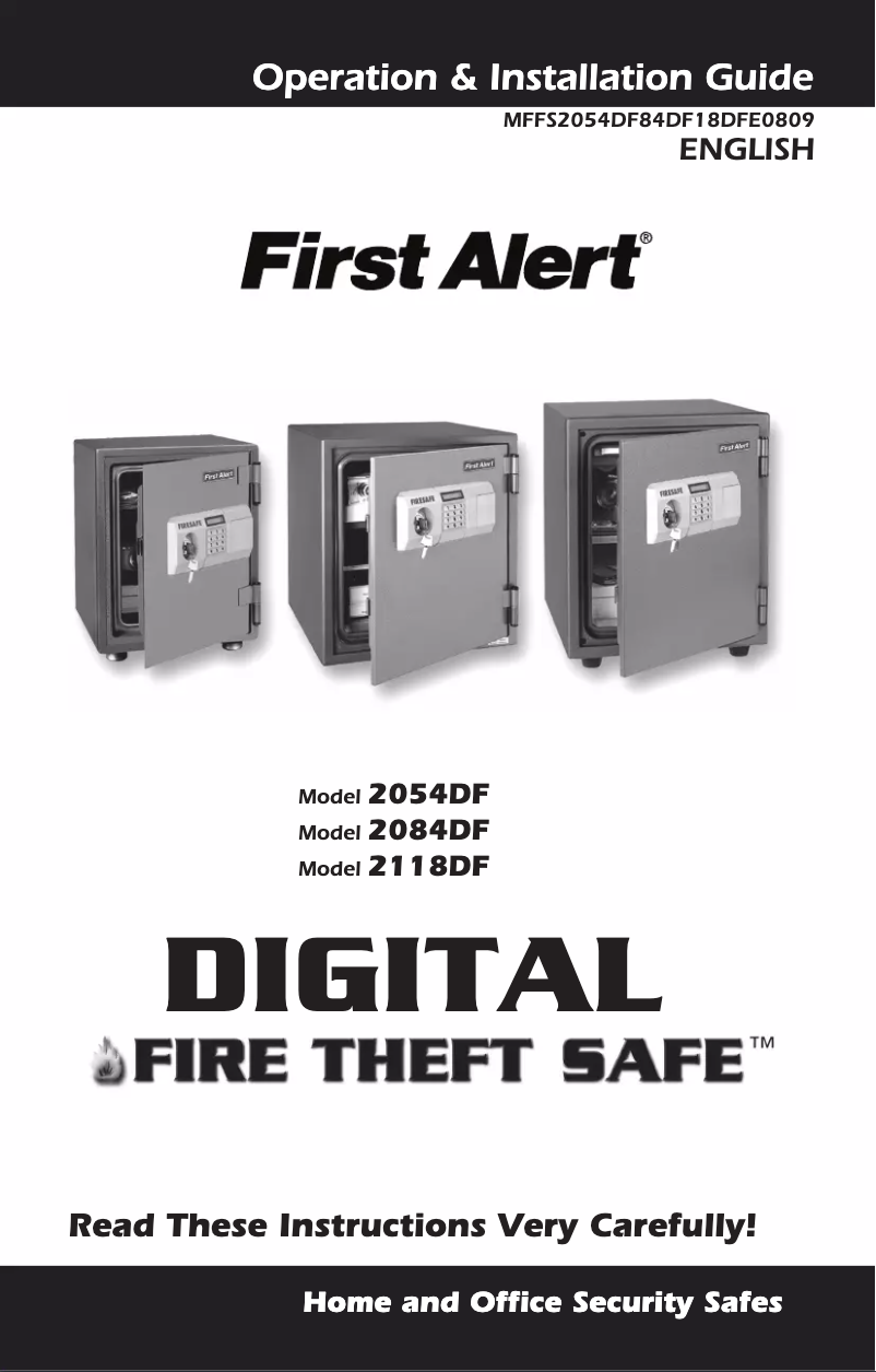 Page 1 de la notice Manuel utilisateur First Alert 2118DF