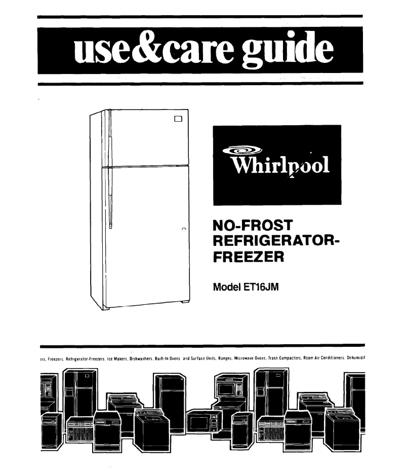 Page 1 de la notice Manuel utilisateur Whirlpool ET16JM1MWR1