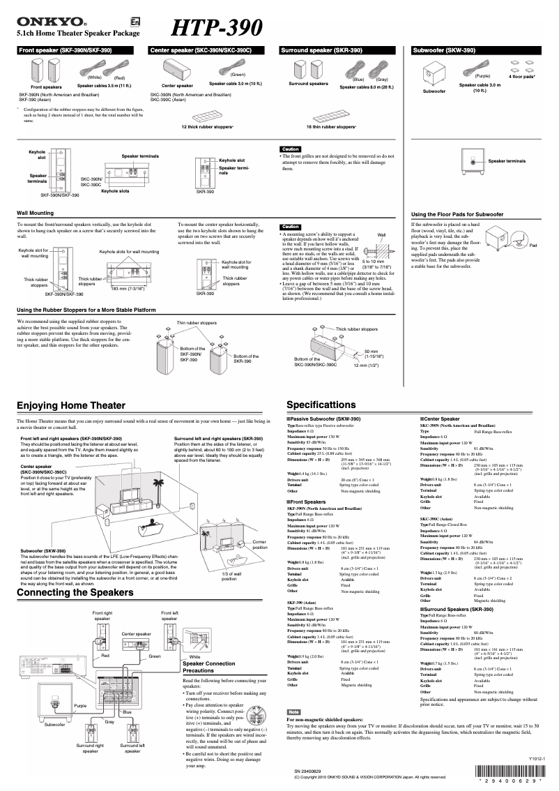 Image de la première page du manuel de l'appareil HTP-390