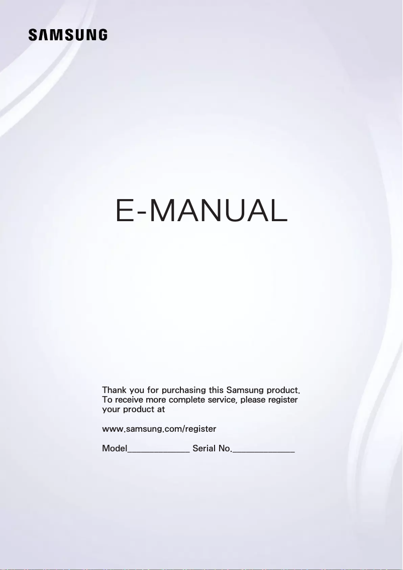 Image de la première page du manuel de l'appareil UE55JU6000K