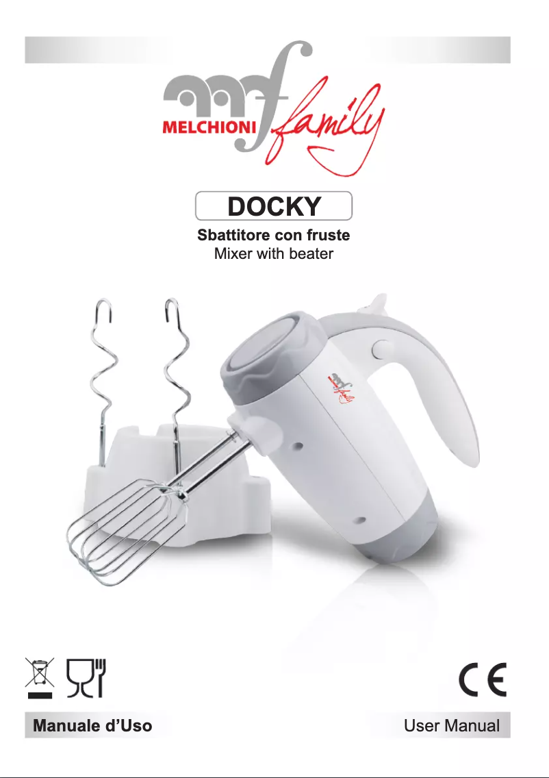 Page 1 de la notice Manuel utilisateur Melchioni DOCKY