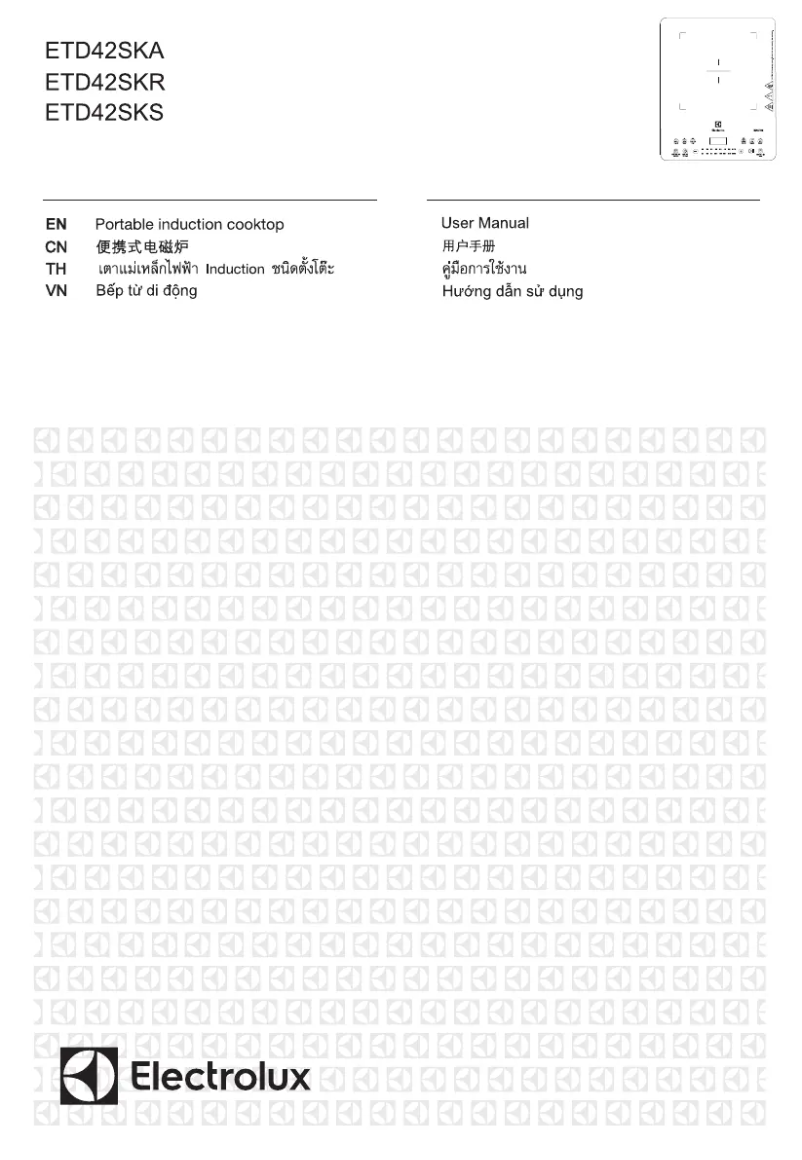 Page 1 de la notice Manuel utilisateur Electrolux ETD42SKS