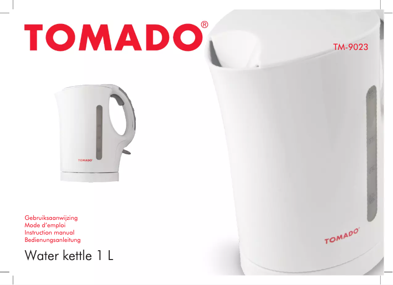Page 1 de la notice Manuel utilisateur Tomado TM-9023