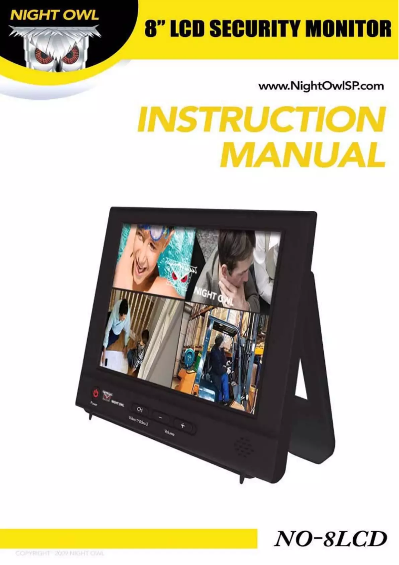 Page n°1 - Manuel utilisateur Night Owl NO-8LCD