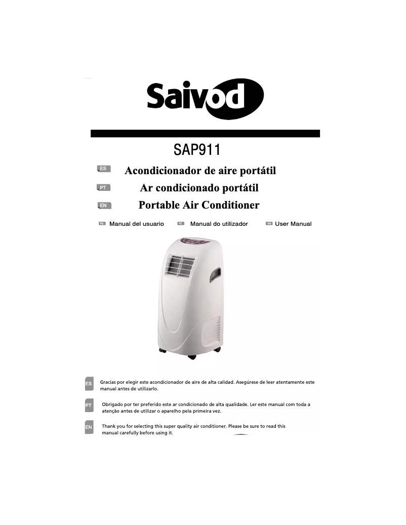Page n°1 - Manuel utilisateur Saivod SAP 911